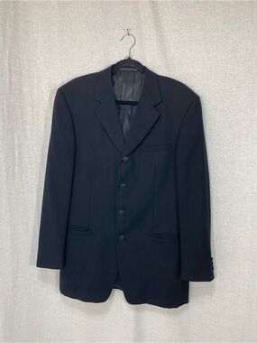 Versace Black Men's Sport Coat - Classic Single-Breasted